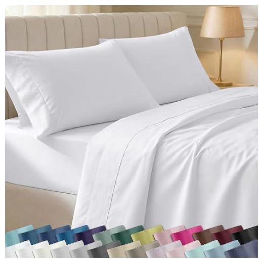 California Design Den Luxury 100% Cotton Sheets King, 400 Thread Count, 4-Pc Deep Pocket King Sheets & Pillowcase Set, Soft Cooling Bedding Better Than Organic Egyptian Sheets - White Bed Sheets