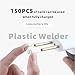 Cordless Plastic Welder Kit,3 in 1 Plastic Welder Gun Kit with 200PCS Hot Staples,Plastic Repairs Kit Hot Stapler Kit, Car Bumper Repair Kit