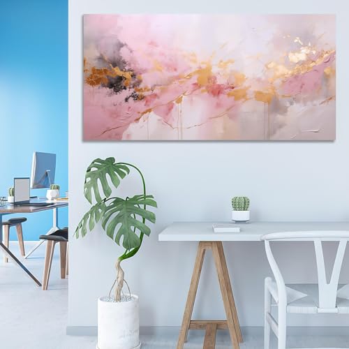 Grand art mural encadré salon et tableau abstrait marbre moderne