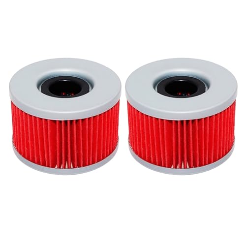 �I�[�g�o�C�I�C���t�B���^�[ CM250 CM400 CM450 CMX450 CX400 CX500 CX650 GL500 �V���o�[�E�B���O GL650 TRX400 TRX500 TRX650 TRX680(2pcs Red)