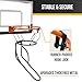 RYNQAVOA Basketball Return Attachment - All-Metal Rebound System Fits Most Standard Hoops, Not for Breakaway or Double Rims, Easy Setup for Indoor & Outdoor Solo Practice