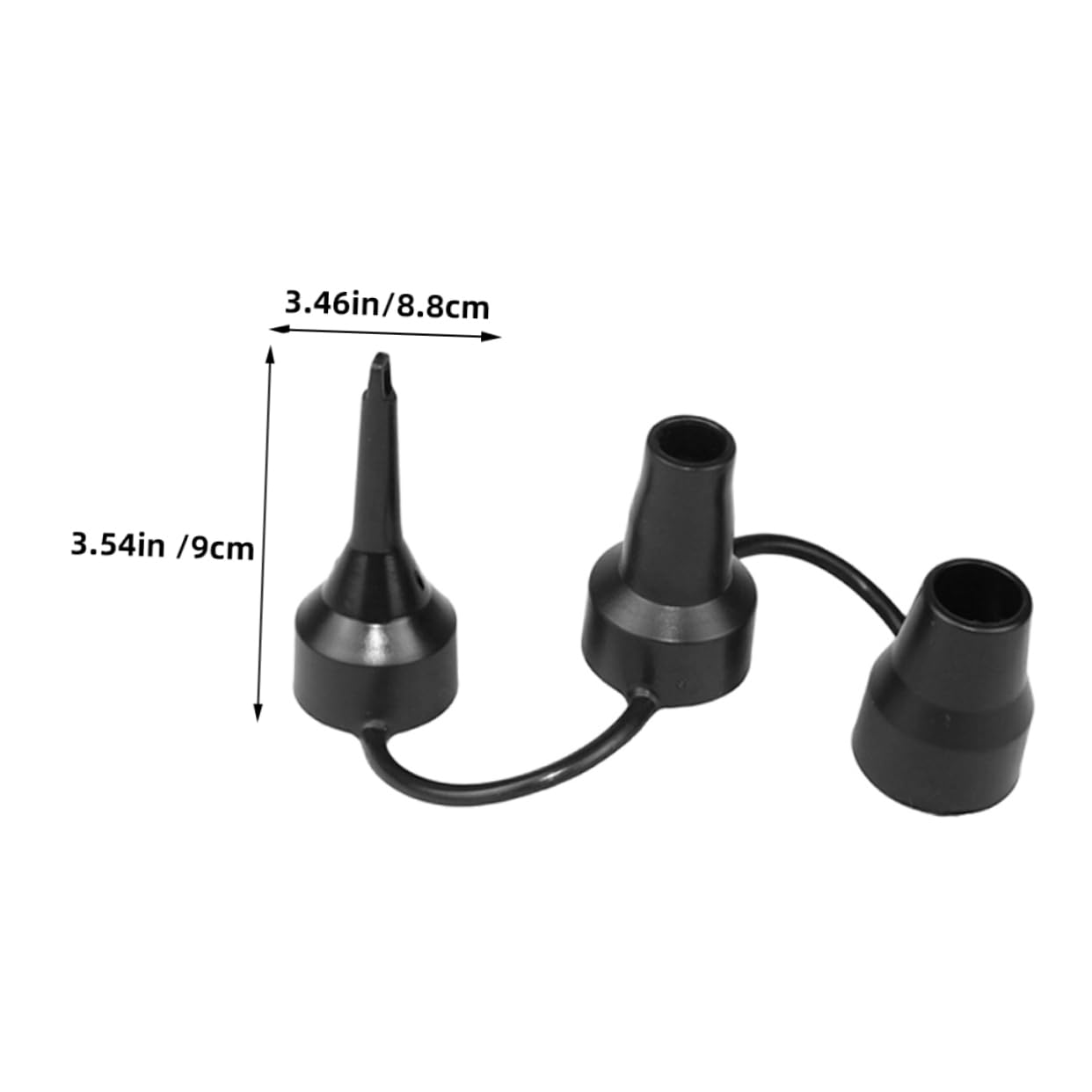 UPKOCH Aufblasbarer Mund Inflator Ersatzdüsen Pumpe Aufblasbares Bett Luftmatratze Luftbett Aufblasbare Bettdüsen Aufblasbare Pumpdüsen Plastik Black
