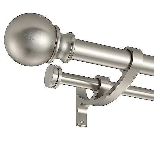 home best brushed nickel curtain rod
