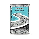 Suregreen White Cobbles 40–90mm | 20kg Decorative Garden Stones | Natural Pebbles for Landscaping, Driveways, Pathways, Rockeries | Aggregates