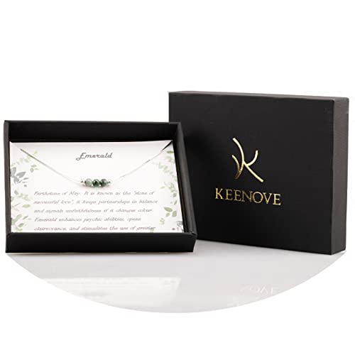 Dainty Real Green Emerald Crystal Choker Necklace 925 Sterling Silver And Healing Chakra Crystal Stone May Birthstone Handmade Necklace Choker Jewelry Gift For Women Teen Girls #TOP3