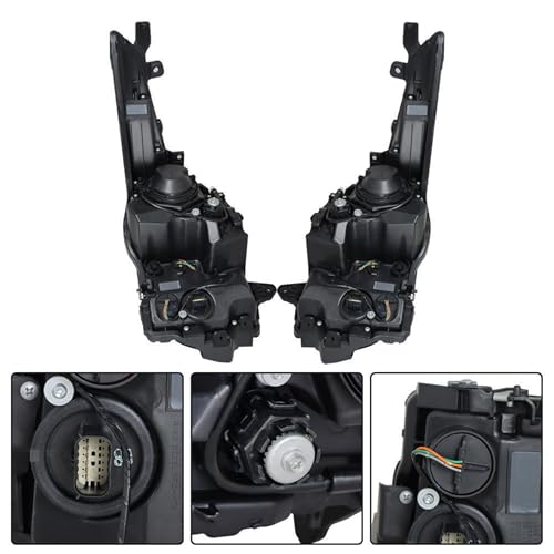 atvwrlod Headlight Headlamp Assembly Halogen Driver and Passenger Side Replacement for ATS 2013 2014 2015 2016 2017 2018 Replacement for GM2502384 GM2503384 Left LH Right RH by atvwrlod - Used condition - Image 5