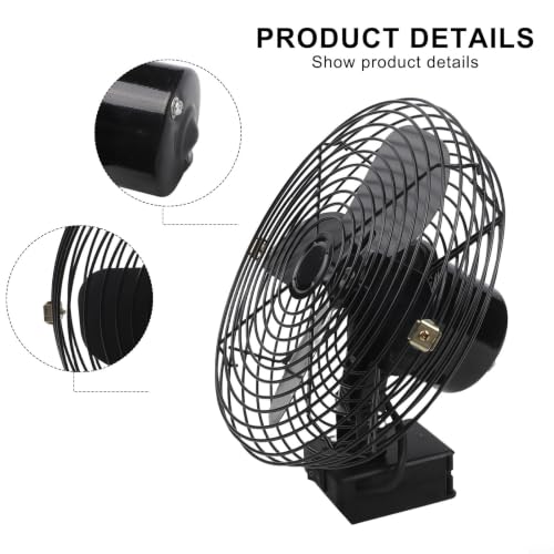 Ventilador de camping portátil recargable de metal de 8 pulgadas a batería 6
