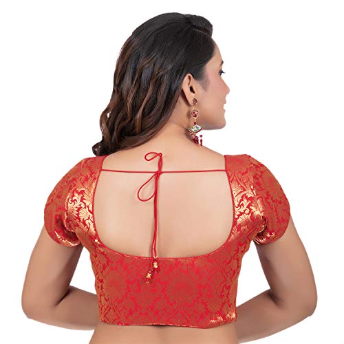 Image of Biyu Being With You Women's Synthetic Saree Blouse