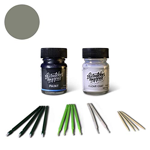 ScratchesHappen Exact-Match Touch Up Paint Kit - Lunar Rock (6X3) for Toyota - Essential (Paint + Clear Coat)