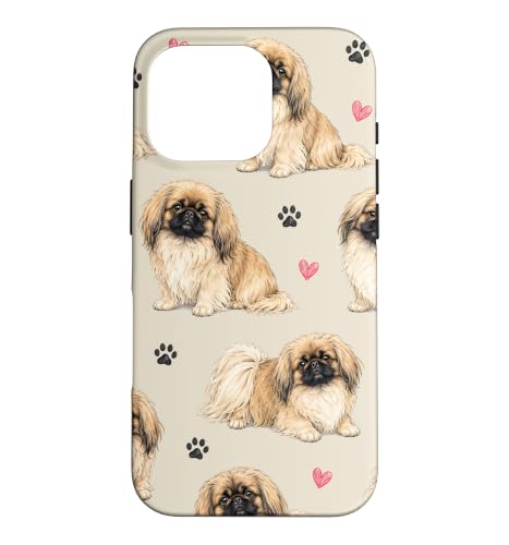 Pekingese Dogs Pattern Case for iPhone 16 Pro