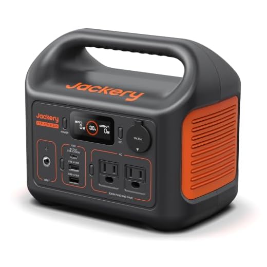 Jackery Portable Power Station Explorer 300, 293Wh Backup Lithium Battery, 110V/300W Pure Sine Wave AC Outlet, Solar Generator