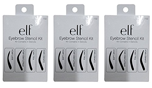 e.l.f. Eyebrow Stencil Kit, 3 Pack