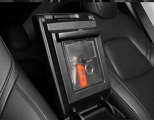LUCKEASY Hidden Transparent Storage Box for Tesla Model 3 Model Y 2017-2022 Armrest Box Storage Box Interior Accessories