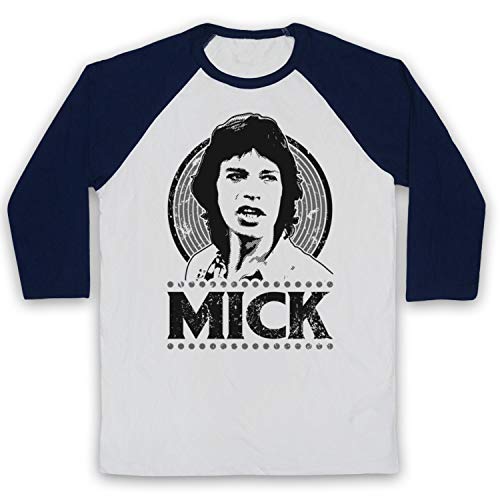 T-shirt vintage The Stones Mick Jagger manches 3/4 baseball retro