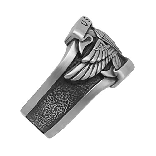 Force Recon Jack Sterling Silver 925 Mens Band Ring Us Army Biker #TOP5