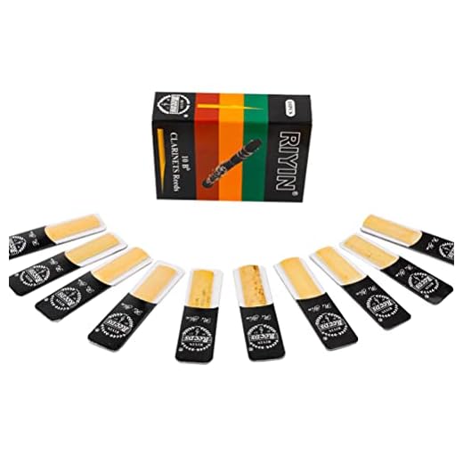 Pimoys 10 Pack Clarinet Reeds, Strength 2.0