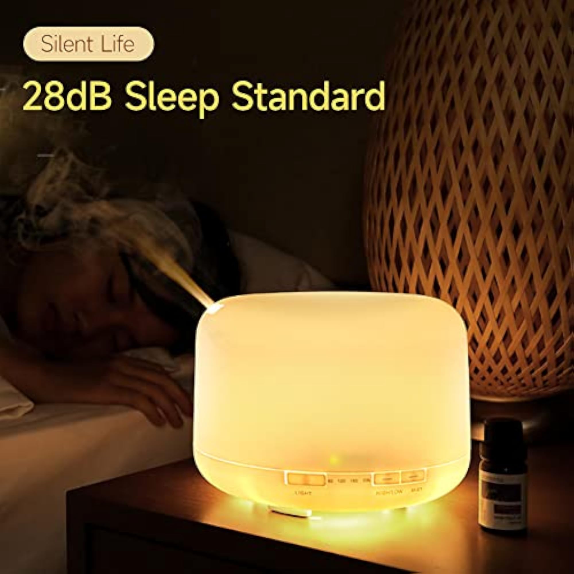 500ml Ultrasonic Air Purifying Humidifier Diffuser
