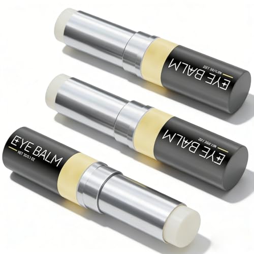 3PCS Eye Balm Stick, Retinol Eye Stick, Anti-Aging Eye Cream For Puffiness, Dark Circles & Fine Lines, Wrinkle Smoother, Moisturizing Under Eyes Balm for Travel Care Serum for Women