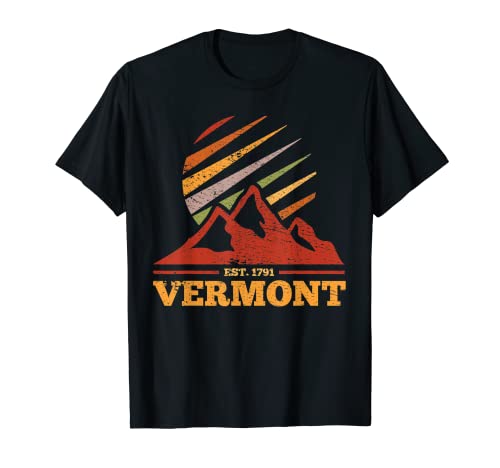 Vermont Retro Vintage Deportes Camiseta