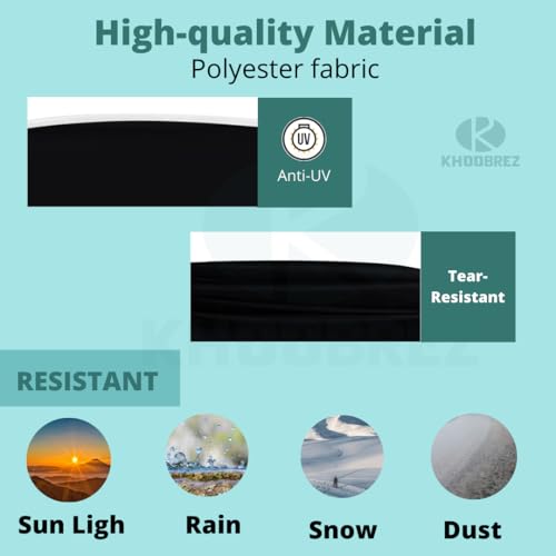 Image of KHOOBREZ Waterproof, Dustproof and Washable Cover for Guitar and Guitar Bag Backpacks GTC1(Black)