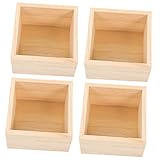 Organisateur de stockage artisanal: cette boîte en bois est faite d'excellents matériaux, facile à utiliser, pas facile à endommager et pas facile à déformer, petites boîtes en bois