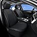 Coverado Car Seat Covers Full Set, 11 Pieces Universal Seat Covers for Cars, PVC Car Seat Cushions, Auto Car Seat Protectors for Front and Rear, Driver Seat Covers Fit for Most Vehicles Black