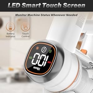 Tikom V500 Cordless Vacuum Cleaner for Home, 40000Pa/450W Stick Vacuum with LED Touch Screen, Charging Wall Dock, Anti-Tangle, Lightweight Handheld Vacuum for Pet Hair, Hard Floor, Carpet Tikom V500 Cordless Vacuum Cleaner for Home 40000Pa450W Stick Vacuum with LED Touch Screen Charging Wall Dock Anti Tangle Lightweight Handheld Vacuum for Pet Hair Hard Floor Carpet