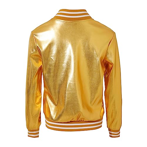 Yuji Itadori Girls Sequined Jacket Christmas Varsity Jacket Shiny Bomber Coat Halloween Outfit2