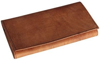 Leather Pipe Tobacco Pouch ~ Choose Your Style (Brown Rollup)