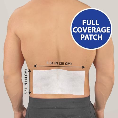 HealthWise Cold Hot Medicated Menthol XL Patch | 5% Menthol | Back and Large Areas | 5.51β x 9.84β | 6-Count | Paraben-Free | Soothes Minor Aches and Pains | Super-Size Relief - 4