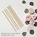 Palitos de Madera (100 Piezas) - 30cm x 6mm, Natural Redondo Palitos...