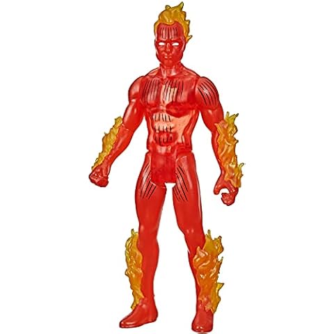 Marvel Legends Series 3.75-inch Retro 375 Collection Human Torch Figure Cover