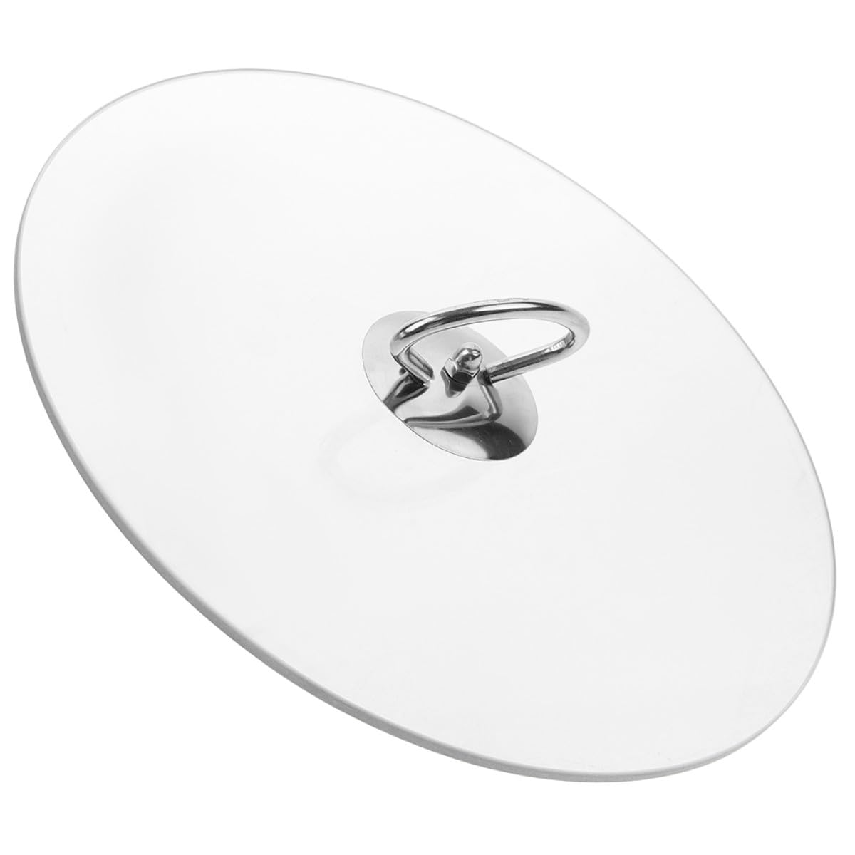 CHILDWEET Tapa de Cristal Templado para Microondas de 26 Cm, Redonda y Transparente, Asa, Apta para Conservación y Control de Cocción en Cocina