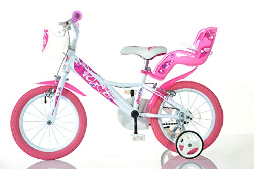 Dino Bikes Mädchen Kinderfahrrad weiß 164RN Mädchenfahrrad – 16 Zoll | TÜV geprüft | Original | Kinderrad mit Stützrädern Das Fahrrad als Geschenk Mädchen – Bild 7