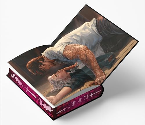 Front cover featuring two figures in an intimate embrace with atmospheric lighting and dark fantasy aesthetic.