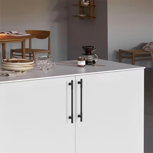 KNOKLOCK 10 Pack 7.5 Inch(192mm) Kitchen Cabinet Handles Matte Black Cabinet Pulls Kitchen Cabinet Hardware Drawer Pulls for Cupboard Wardrobe by KNOKLOCK - Used condition - Image 4