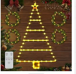 SaiXuan LED Luci Natale Esterno Batteria, 8 Modalità e Timer,