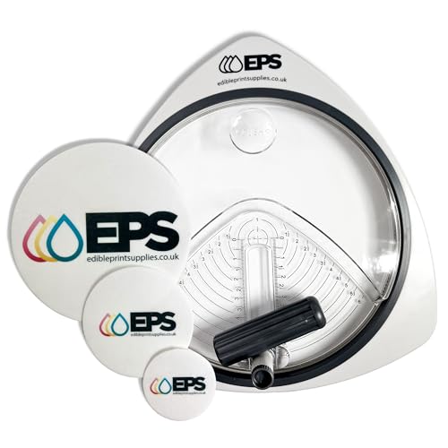 EPS Adjustable Circle Cutter - for Crafts & Cutting Edible Toppers from 1-6 from Paper, Card, Icing Sheets and Wafer Paper - Cuts Circle Cake, Cupcake and Cocktail Toppers