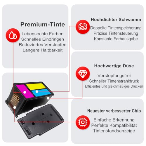 PG-545XL CL-546XL Druckerpatronen Tintenpatrone Ersatz für Canon 545 546 XL – Ansicht 5