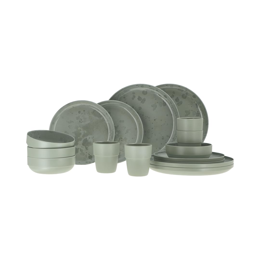 Travellife Palma Camping Geschirrset Green 16-teilig