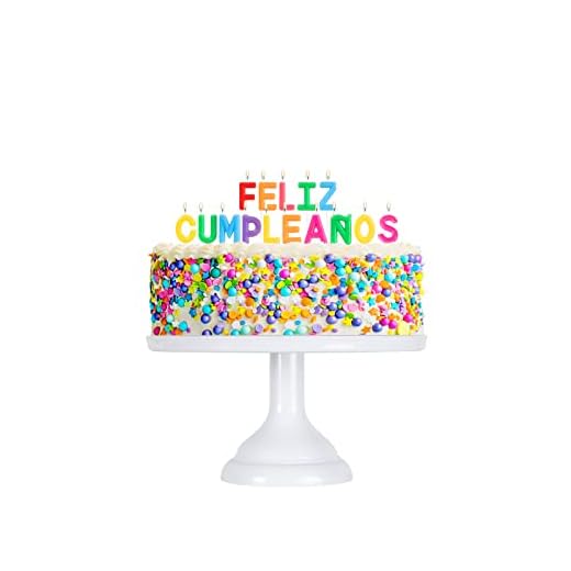 Velas de cumpleaños con letras "Feliz Cumpleaños" en color rosa, azul y multicolor. Niño Niña. (Multicolor)