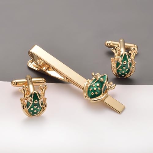 Image of Unique Insect Tie Clip for Men Bee Fish Butterfly Turtle Ladybug Novelty Tie Bar Silver Gold Animal Party Anniversary Jewelry Gift