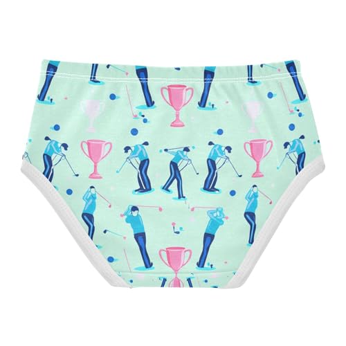 Golf Players Blue Trophies Toddler Girls's Underwear 2T 202c13142