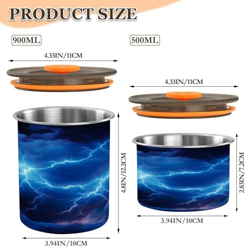 Envase hermético para café acero inoxidable 500 ml miniatura 2