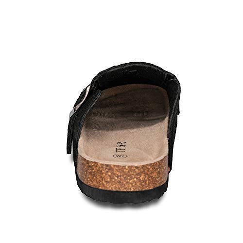 Tf Star Unisex Soft Footbed Clog Cow Suede Leather Clogs, Cork Clogs Shoes For Women Men Tan #TOP3