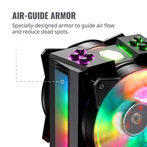 Cooler Master MasterAir MA410M Refroidisseur de processeur pour : LGA1150 LGA1151 LGA1155 LGA1156 LGA1366 LGA2011 LGA2011 3 LGA2066 AM2 AM2+ AM3 AM3+ AM4 FM1 FM2 FM2+ ... - vue 5