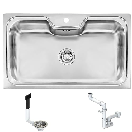 FHULLER Lavello Cucina Incasso 86x50 cm • CR860IBC 1 Vasca