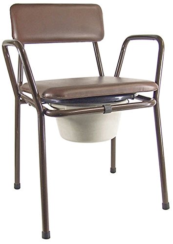 Aidapt Chaise d'Aisance Percée avec Assise Rembourrée et Seau -...