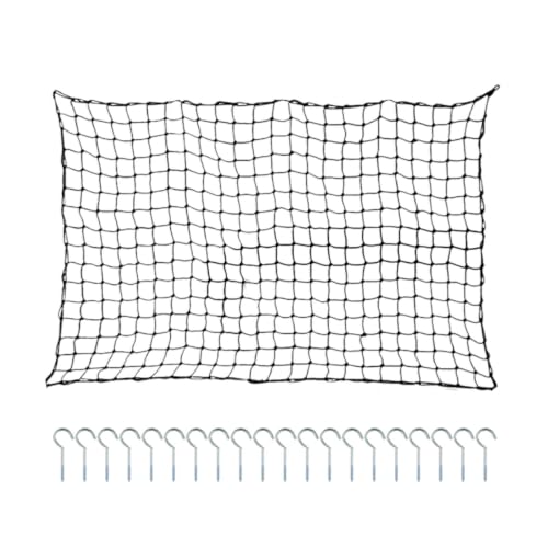 Red de almacenamiento para piscina elástica y antiviento de gran capacidad para el exterior