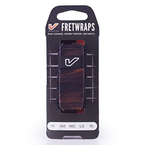 Gruv Gear FretWraps Professional Guitar String Dampener for Bass, Electric, Acoustic & Extended Range Guitars in Studio, Live & Practice - Resonance for Tapping & Recording - Walnut - Pack of 1 - Thumbnail 4
